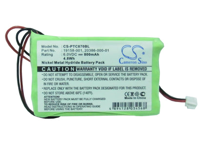 Replacement Battery for Symbol  PTC-870IM – Barcode Scanner – 800mAh/4.8Wh / 6.0V
