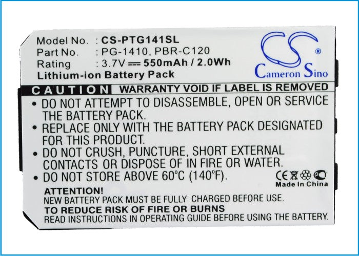 Replacement Battery for Pantech  C120 – Mobile, SmartPhone – 550mAh / 3.7V