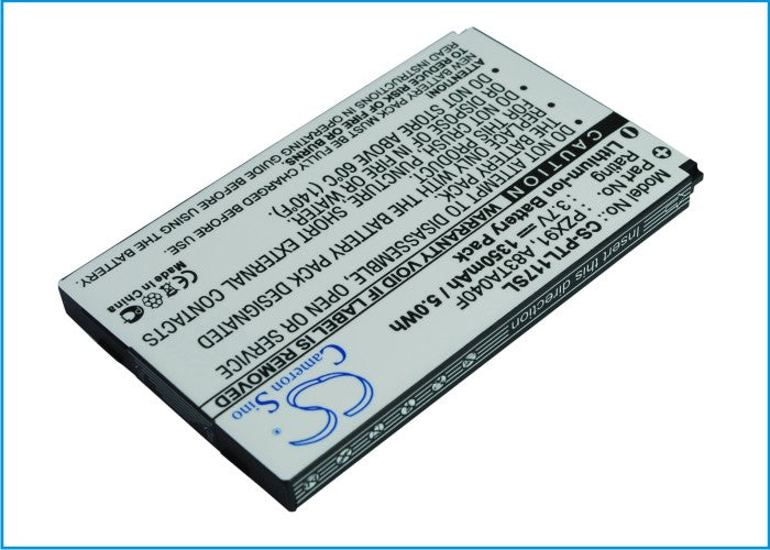 Replacement Battery for Pharos  PZX91 – Mobile, SmartPhone – 1350mAh / 5.0Wh / 3.7V