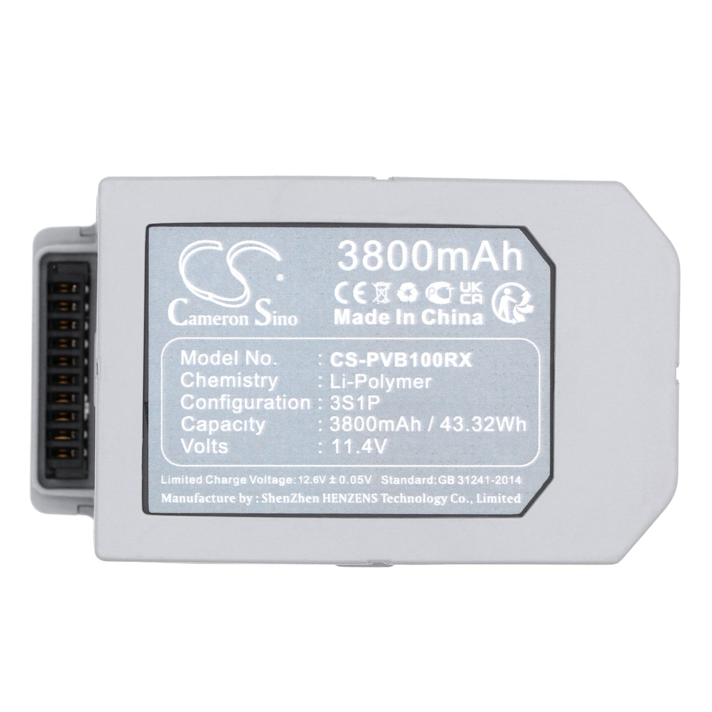 Replacement Battery for PowerVision  PowerEgg X – Drones – 3800mAh / 43.32Wh / 11.4V