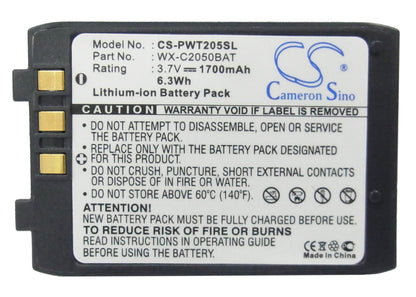 Replacement Battery for Panasonic  Attune Aio 2050 – Wireless Headset – 1700mAh / 6.29Wh / 3.7V