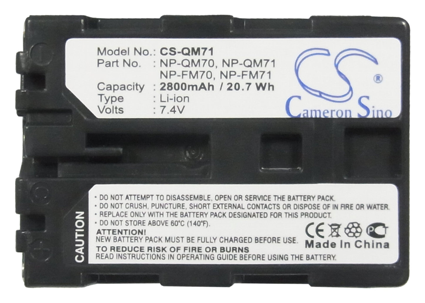 Replacement Battery for Sony  CCD-TRV108 – Camera – 2800mAh / 7.4V