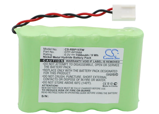 Replacement Battery for Ritron  & RT-15H – Two-Way Radio – 1500mAh / 6.0V