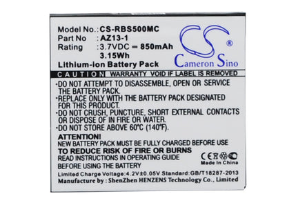 Replacement Battery for Xiaoyi  AZ13-1 – Camera – 850mAh / 3.15Wh / 3.7V