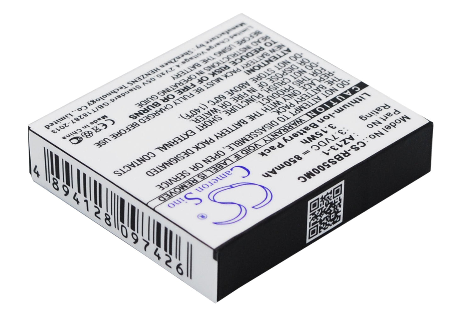 Replacement Battery for Xiaoyi  AZ13-1 – Camera – 850mAh / 3.15Wh / 3.7V
