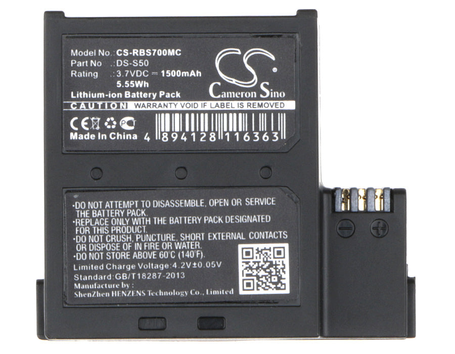 Replacement Battery for Rollei  7S WiF – Camera – 1500mAh / 5.55Wh / 3.7V