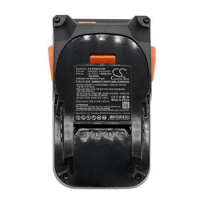 Replacement Battery for Ridgid  130383001 – Power Tools – 6000mAh / 108.00Wh / 18.0V