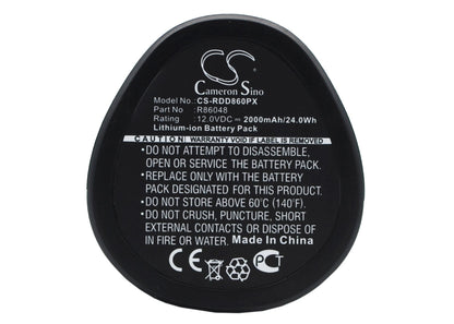 Replacement Battery for AEG  BBS 12C – Power Tools – 2000mAh / 24.00Wh / 12.0V