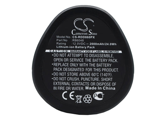 Replacement Battery for AEG  BBS 12C – Power Tools – 2000mAh / 24.00Wh / 12.0V