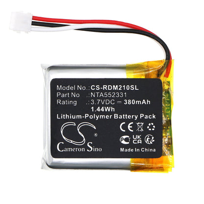 Replacement Battery for Rode  Wireless Go II – Wireless Headset – 380mAh / 1.44Wh / 3.8V