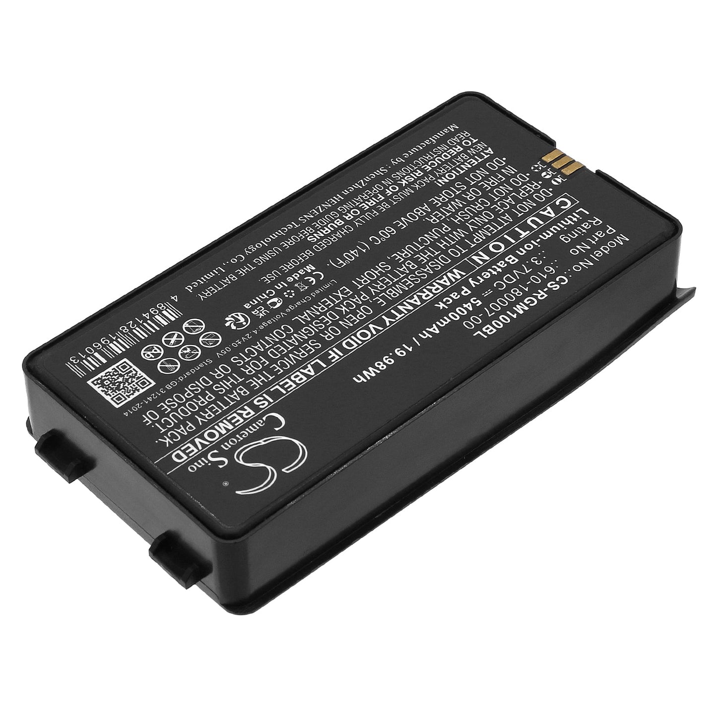 Replacement Battery for RGIS  610-190040 – Barcode Scanner – 5400mAh / 19.98Wh / 3.7V