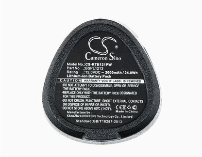 Replacement Battery for Ryobi  RCD12011L – Power Tools – 2000mAh / 24.0Wh / 12.0V