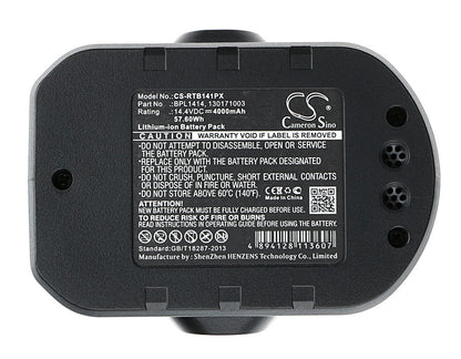 Replacement Battery for Ryobi  CDD144V22 – Power Tools – 4000mAh / 57.60Wh / 14.4V
