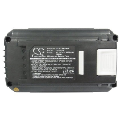 Replacement Battery for Ryobi 40V 14 IN Brushless Chain Saw 40V 20 IN BRUSHLESS, 40V 500 CFM Jet Fan, – 3000mAh / 120.00Wh