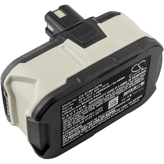 Replacement Battery for Ryobi  BID-1801M – Power Tools – 3000mAh / 54.00Wh / 18.0V