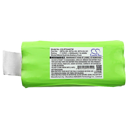 Replacement Battery for Ritron  JMX 441D – Two-Way Radio – 2000mAh / 14.40Wh / 7.2V