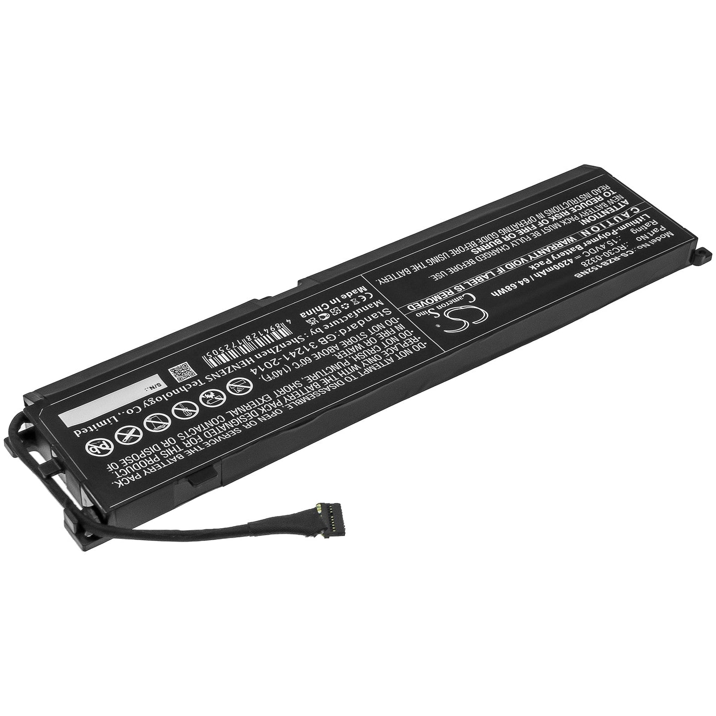Replacement Battery for Razer  Blade 15 2020 – Notebook, Laptop – 4200mAh / 64.68Wh / 15.4V