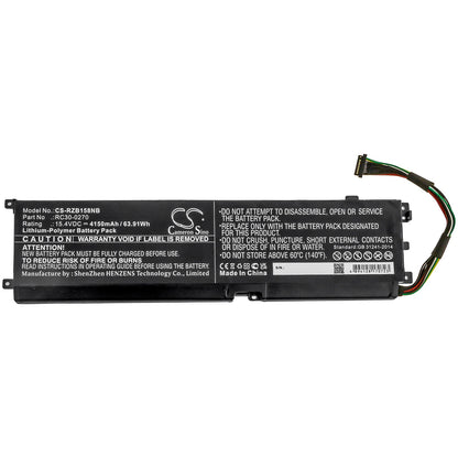 Replacement Battery for Razer  Blade 15 Base – Notebook, Laptop – 4150mAh / 63.91Wh / 15.4V