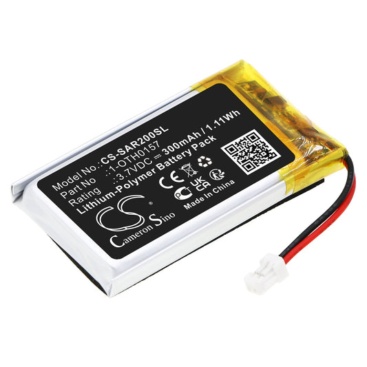 Replacement Battery for Samson  Micro AR2 receiver – Wireless Headset – 300mAh / 1.11Wh / 3.7V