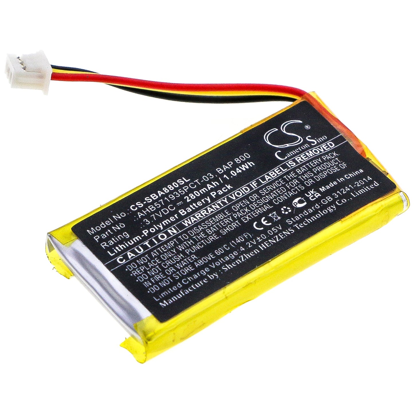 Replacement Battery for Sennheiser  Flex 5000 – Wireless Headset – 280mAh / 1.04Wh / 3.7V