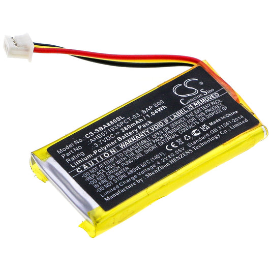 Replacement Battery for Sennheiser  Flex 5000 – Wireless Headset – 280mAh / 1.04Wh / 3.7V