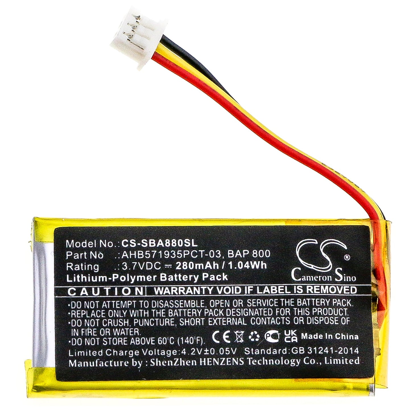 Replacement Battery for Sennheiser  Flex 5000 – Wireless Headset – 280mAh / 1.04Wh / 3.7V