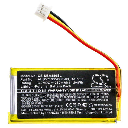 Replacement Battery for Sennheiser  Flex 5000 – Wireless Headset – 280mAh / 1.04Wh / 3.7V