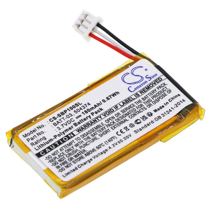 Replacement Battery for Sennheiser  ADAPT 230 Mono – Wireless Headset – 180mAh / 0.67Wh / 3.7V