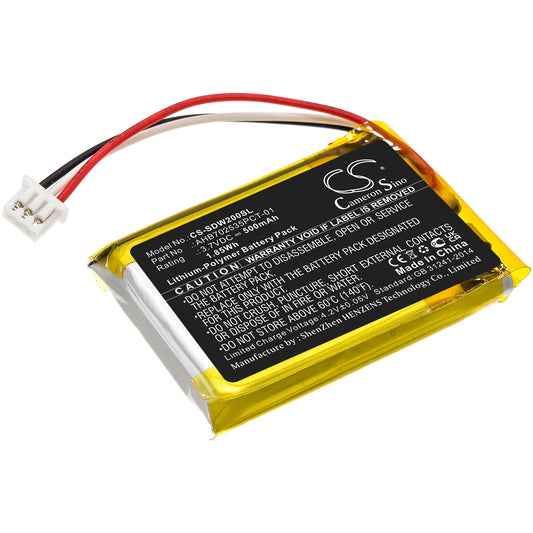 Replacement Battery for Sennheiser  M3AEBT – Wireless Headset – 500mAh / 1.85Wh / 3.7V
