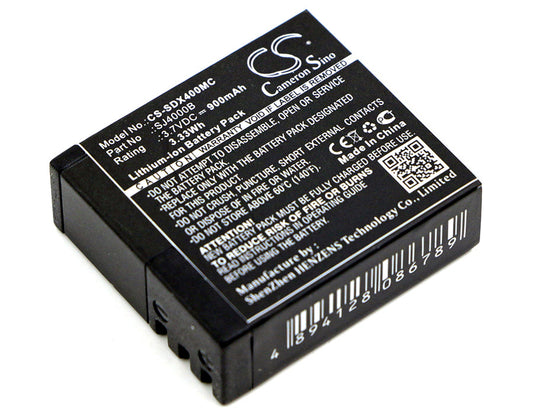 Replacement Battery for Qumox  SJ4000 – Camera – 900mAh / 3.33Wh / 3.7V