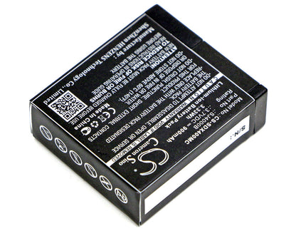 Replacement Battery for Cybernetik  UHD 4K – Camera – 900mAh / 3.33Wh / 3.7V