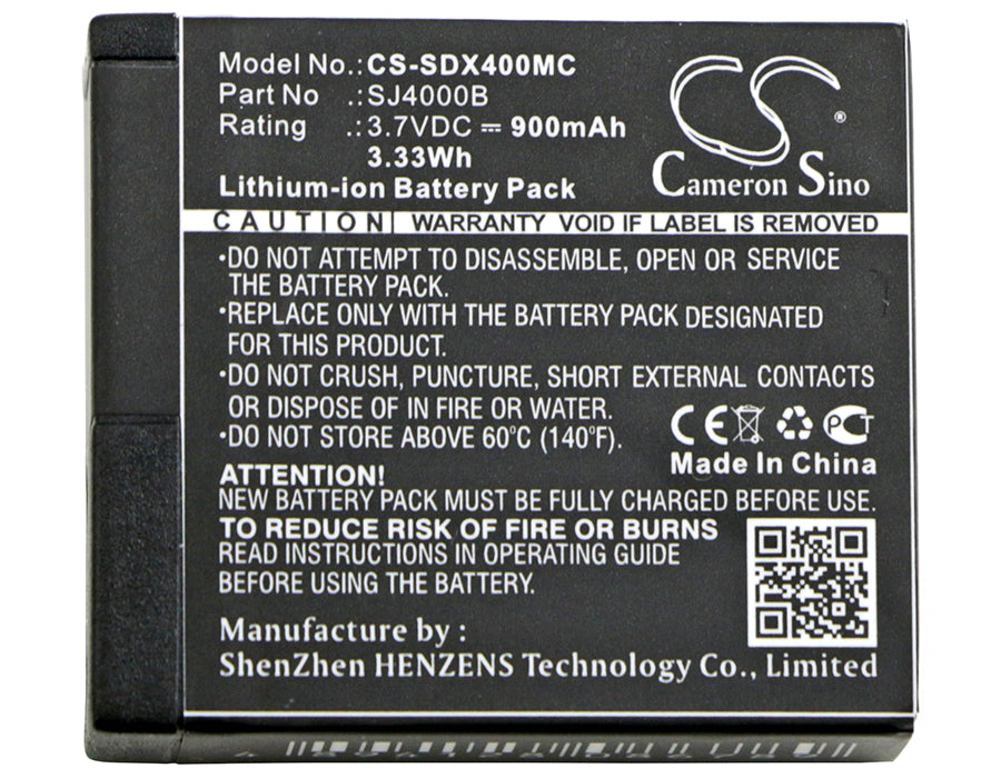Replacement Battery for Midland  H3 – Camera – 900mAh / 3.33Wh / 3.7V