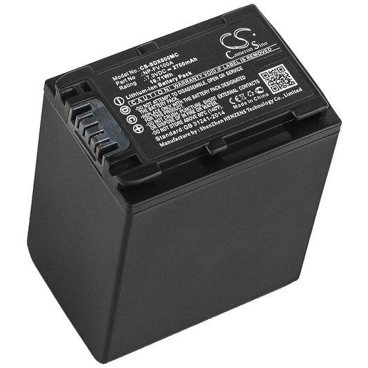 Replacement Battery for Sony  FDR-AX33 – Camera – 2700mAh / 19.71Wh / 7.3V