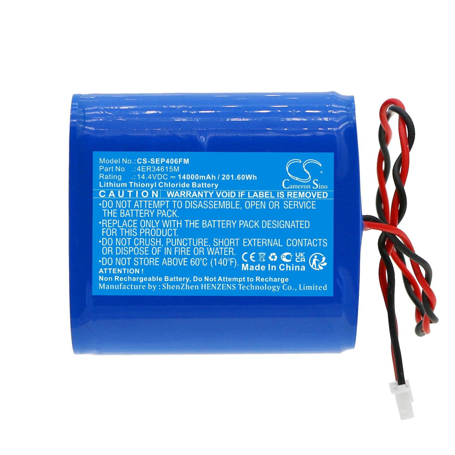 Replacement Battery for Saracom  EB-10 – Marine Safety & Flotation Devices – 14000mAh / 201.60Wh / 14.4V