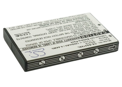 Replacement Battery for Zycast  SG-278 – GPS, Navigator – 1200mAh / 4.44Wh / 3.7V
