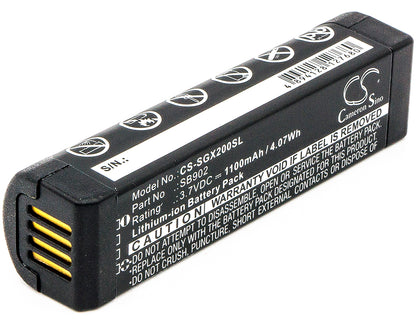 Replacement Battery for SHURE  GLXD – 1100mAh / 4.07Wh