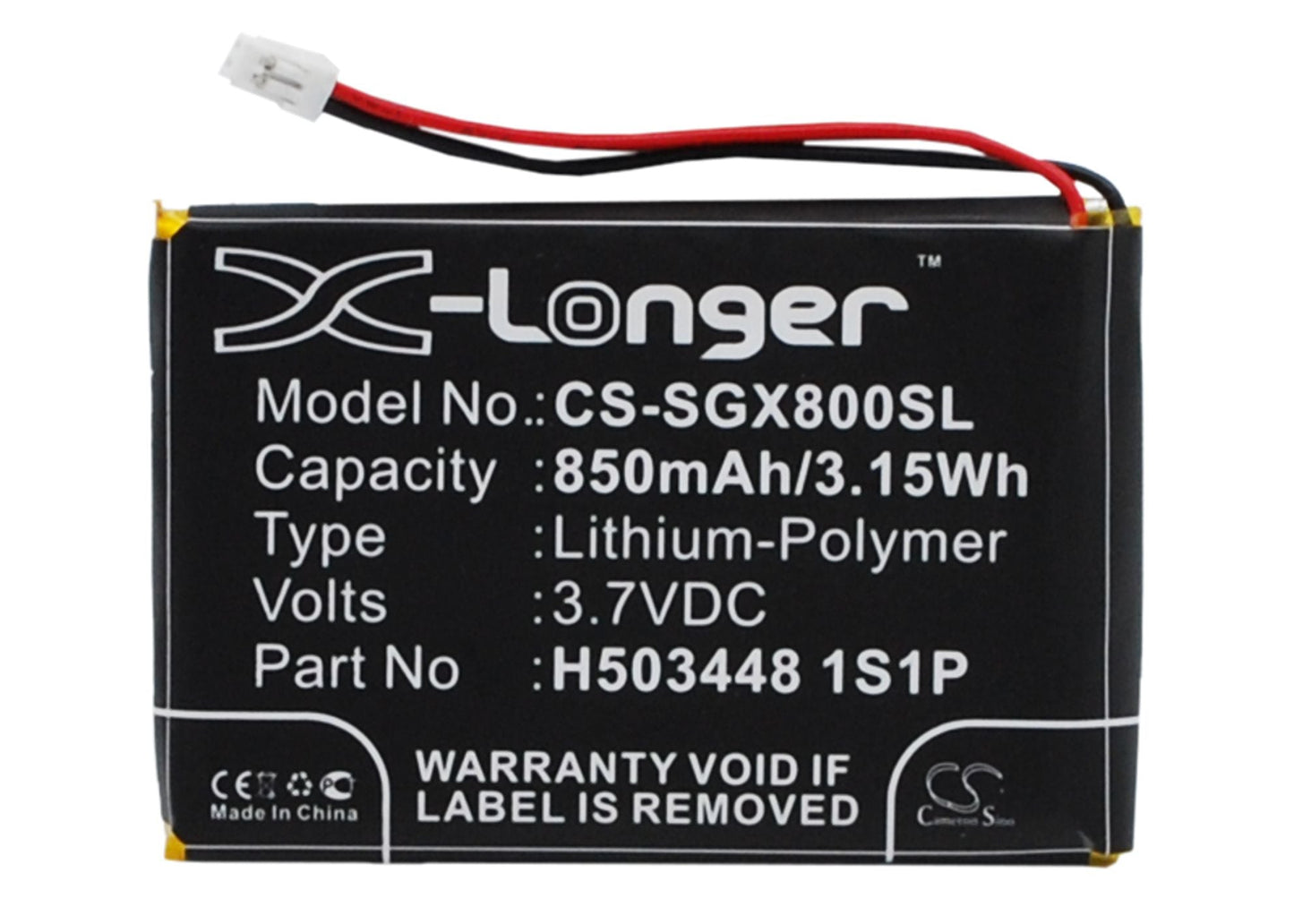 Replacement Battery for SkyGolf  SkyCaddie Aire – GPS, Navigator – 850mAh / 3.15Wh / 3.7V