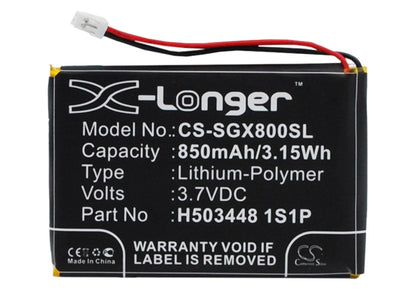 Replacement Battery for SkyGolf  SkyCaddie Aire – GPS, Navigator – 850mAh / 3.15Wh / 3.7V