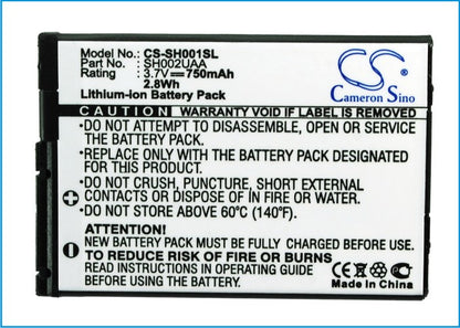 Replacement Battery for Sharp  SH001 – Mobile, SmartPhone – 750mAh / 3.7V