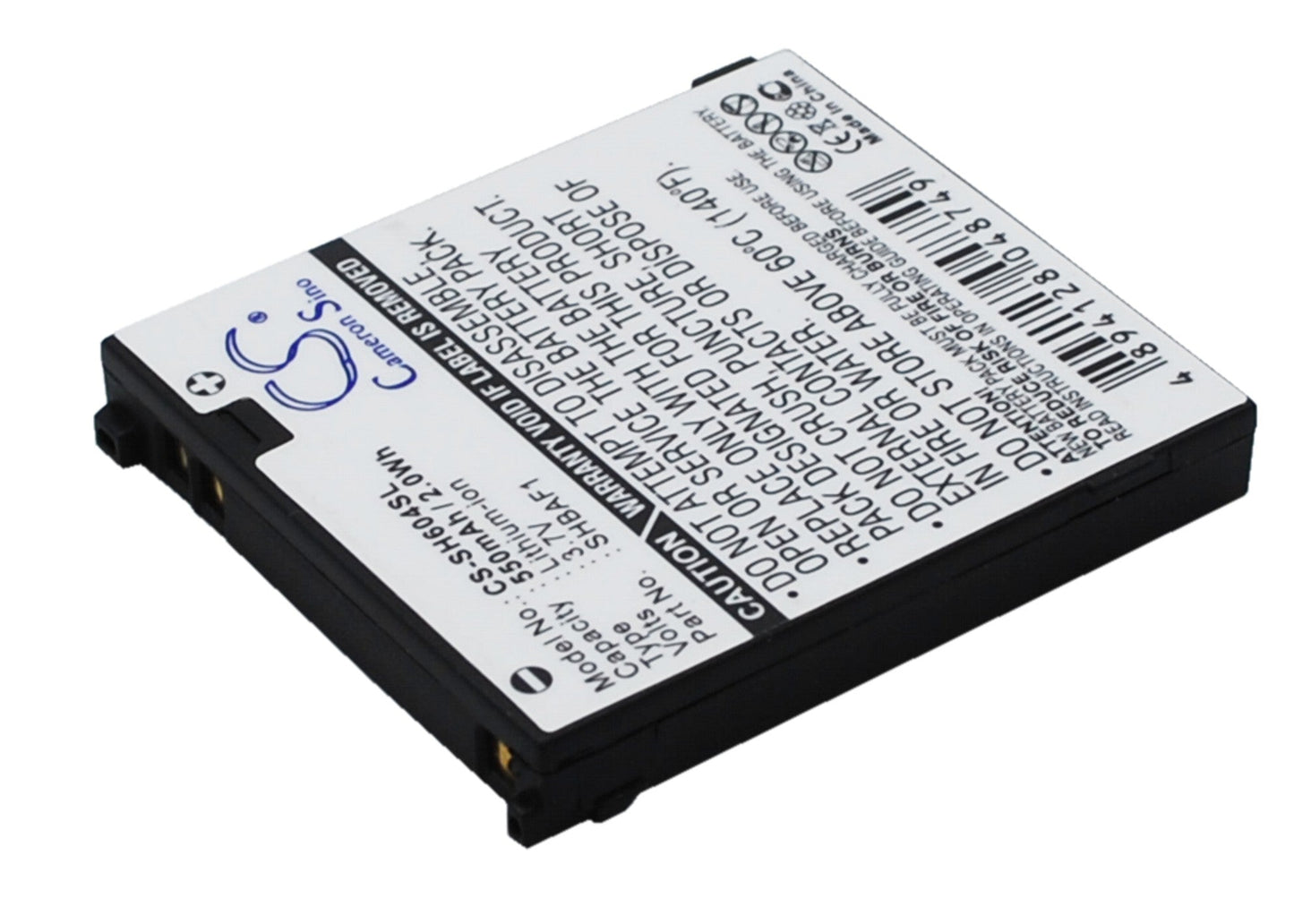 Replacement Battery for Sharp  V604SH – Mobile, SmartPhone – 550mAh / 3.7V