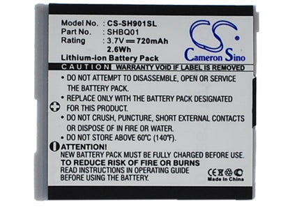 Replacement Battery for Sharp  SH05 – Mobile, SmartPhone – 720mAh / 3.7V