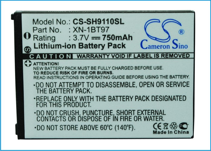 Replacement Battery for Sharp  61SHUAA – Mobile, SmartPhone – 750mAh / 3.7V