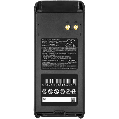 Replacement Battery for Standard Horizon  HX400IS – Two-Way Radio – 2550mAh / 18.87Wh / 7.4V