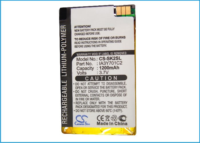 Replacement Battery for T-mobile  Sidekick 2 – Mobile, SmartPhone – 1200mAh / 4.44Wh / 3.7V