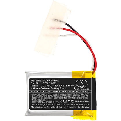 Replacement Battery for Skullcandy  Hesh 3 – Wireless Headset – 400mAh / 1.48Wh / 3.7V