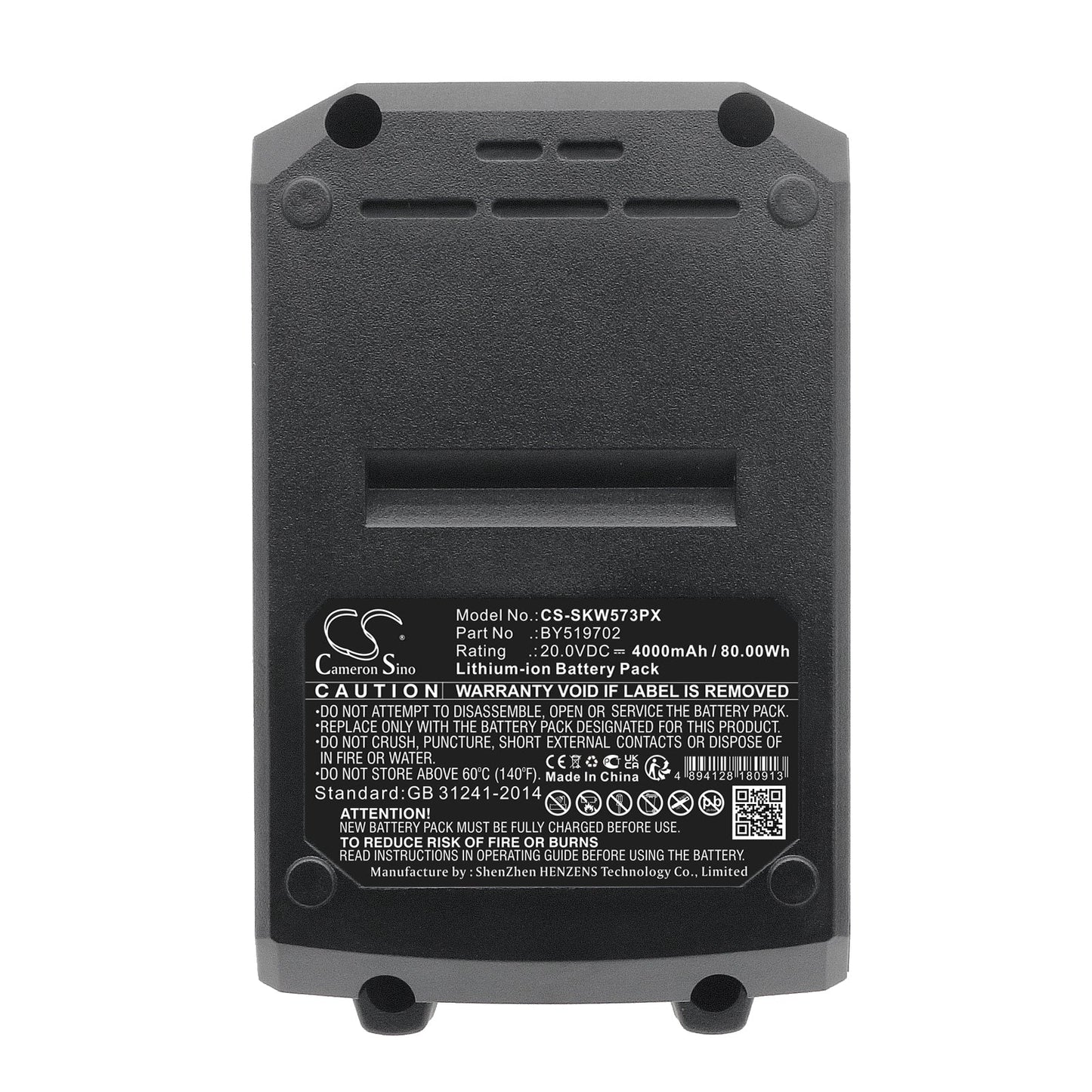 Replacement Battery for Skil  20V 0.6cm Hex Cordless Impact  – Power Tools – 4000mAh / 80.00Wh / 20.0V