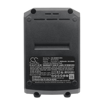 Replacement Battery for Skil  20V 0.6cm Hex Cordless Impact  – Power Tools – 4000mAh / 80.00Wh / 20.0V