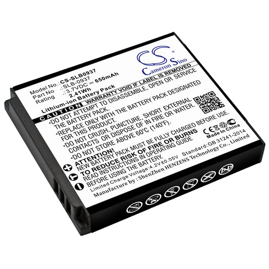 Replacement Battery for Samsung  CL5 – Camera – 650mAh / 2.41Wh / 3.7V