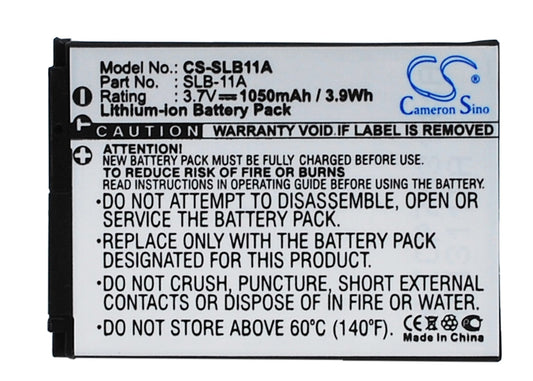 Replacement Battery for Samsung  &#x0D;
EX1 – Camera – 1050mAh/3.9Wh / 3.7V