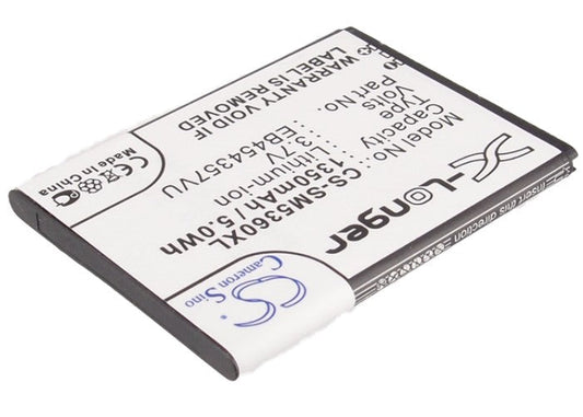 Replacement Battery for Samsung  Galaxy Chat – Mobile, SmartPhone – 1350mAh / 5.00Wh / 3.7V